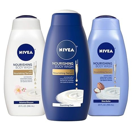 NIVEA Nourishing Care Body Wash with Nourishing Serum